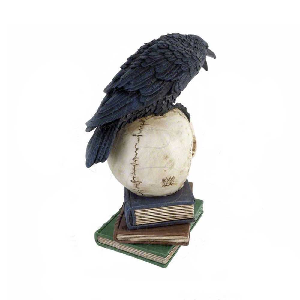 Poes Raven skull figurine - Gothic Raven Edgar Allan Poe - Alchemy Gothic